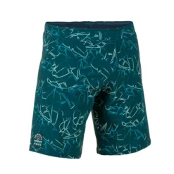 Short De Bain Natation Homme - Swimshort 100 Long - Bana Turquoise Bleu Marine -Sportmania 8788747