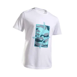 Artengo T-shirt Tennis Garcon - TTS 100 Blanc -Sportmania 961524