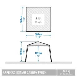 Sportmania -Sportmania abri de camping arpenaz fresh instant canopy 8 personnes 1