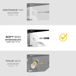 Balle De Golf SOFT 500 Matte X12 Jaune 11 Balle De Golf SOFT 500 Matte X12 Jaune -Sportmania balle de golf soft 500 matte x12 orange 5