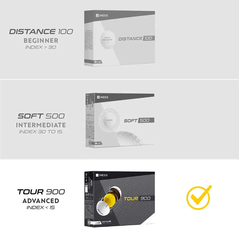 Balle De Golf TOUR 900 X12 Blanc 5 Balle De Golf TOUR 900 X12 Blanc – Image 5