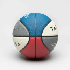 Ballon De Basketball Taille 7 - BT500 Bleu Blanc Rouge -Sportmania ballon de basket bt500 taille 7 marron fiba garcon et homme a partir de 13 ans 2
