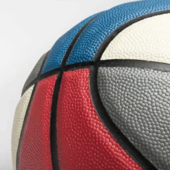 Ballon De Basketball Taille 7 - BT500 Bleu Blanc Rouge -Sportmania ballon de basket bt500 taille 7 marron fiba garcon et homme a partir de 13 ans 4
