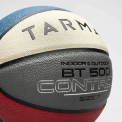 Ballon De Basketball Taille 7 - BT500 Bleu Blanc Rouge -Sportmania ballon de basket bt500 taille 7 marron fiba garcon et homme a partir de 13 ans 5