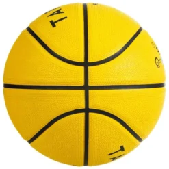 Ballon De Basket R100 De Taille 5 Jaune Jusqu'à 10 Ans Pour Débuter. -Sportmania ballon de basket r100 de taille 5 jaune jusqu a 10 ans pour debuter 3