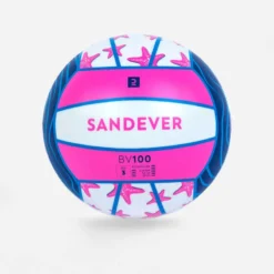 Ballon De Plage BV100 Fun Taille 3 Etoile Bleu Et Rose