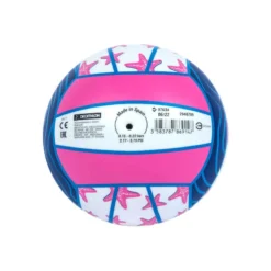 Ballon De Plage BV100 Fun Taille 3 Etoile Bleu Et Rose -Sportmania ballon de beach volley bv100 fun violet et rose 3