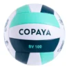 Ballon De Beach Volley 100 Classic Cousu Taille 5 Vert Tortue