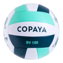 Ballon De Beach Volley 100 Classic Cousu Taille 5 Vert Tortue