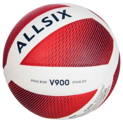 Ballon De Volley-ball V900 Blanc/rouge