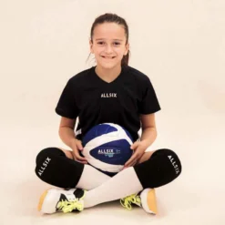 BALLON DE VOLLEY-BALL V100 SOFT 260-280G BLEU/BLANC A PARTIR DE 15 ANS -Sportmania ballon de volley ball v100 soft 200 220g jaune et bleu pour les 6 9 ans 2