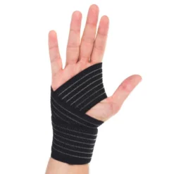 Bande De Maintien Réutilisable 6 Cm X 0,9 M Noire -Sportmania bande de maintien reutilisable 6 cm x 09 m noire 3