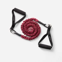 BANDE ELASTIQUE TONE TUBE AVEC POIGNEES 5KG/10Llbs MOYENNE RESISTANCE BORDEAUX