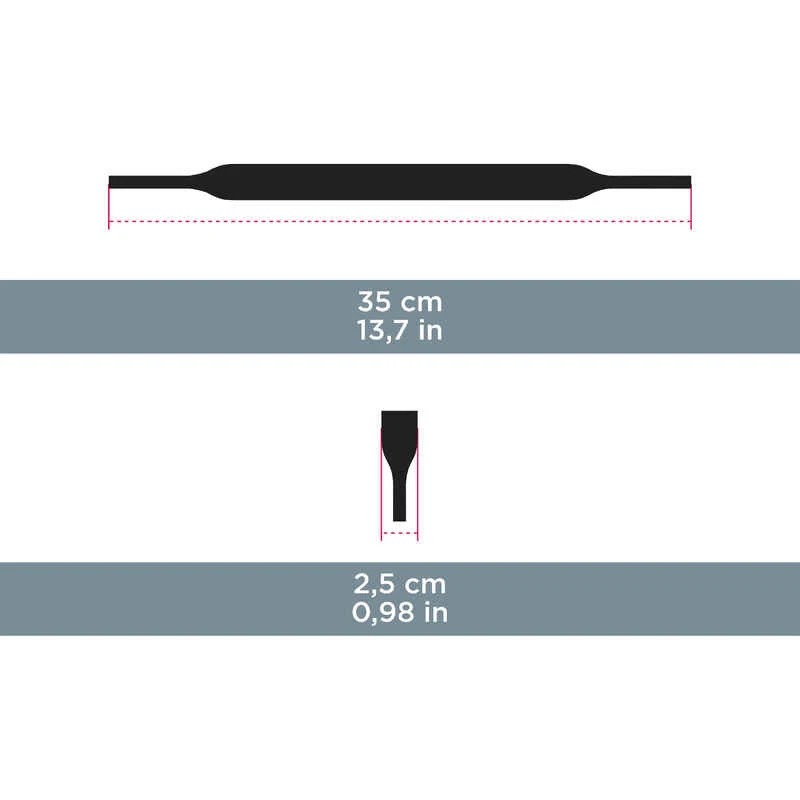 Quechua Bandeau De Maintien Néoprène - MH ACC 160 - Noir 7 Quechua Bandeau De Maintien Néoprène - MH ACC 160 - Noir – Image 7