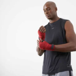 BANDES DE BOXE 4M ROUGES -Sportmania bandes de boxe 500 4m noires 5