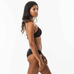 Bas De Maillot De Bain De Surf Femme Plissée Côté NIKI NOIR -Sportmania bas de maillot de bain de surf femme plissee cote niki noir 4