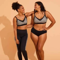 BAS DE MAILLOT DE BAIN LEGGING AQUAGYM-AQUABIKE FEMME NOIR IMPRIME KAKI -Sportmania bas de maillot de bain legging aquagym aquabike femme noir imprime kaki 3