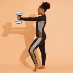 BAS DE MAILLOT DE BAIN LEGGING AQUAGYM-AQUABIKE FEMME NOIR IMPRIME KAKI -Sportmania bas de maillot de bain legging aquagym aquabike femme noir imprime kaki 9