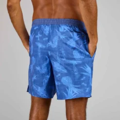 Boardshort Surf 100 Long Homme Eco SURFERGIRL Bleu -Sportmania boardshort surf 100 long homme eco surfergirl bleu 4