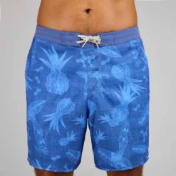 Boardshort Surf 100 Long Homme Eco SURFERGIRL Bleu -Sportmania boardshort surf 100 long homme eco surfergirl bleu 6