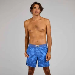 Boardshort Surf 100 Long Homme Eco SURFERGIRL Bleu -Sportmania boardshort surf 100 long homme eco surfergirl bleu 8
