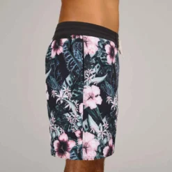 Boardshort Surf 500 17" HIBISCO CORAL -Sportmania boardshort surf 500 17quote homme good bleu 3