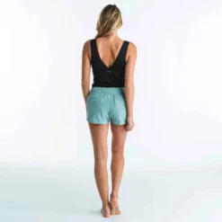 Boardshort Surf Femme TINI KAKI Avec Ceinture élastiquée Et Cordon De Serrage -Sportmania boardshort surf femme tini jiu avec ceinture elastiquee et cordon de serrage 7