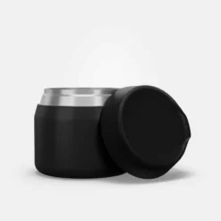 Quechua Boîte Alimentaire MH500 Isotherme Randonnée Inox 0,5L Noir -Sportmania boite alimentaire mh500 isotherme randonnee inox 05l jaune 8