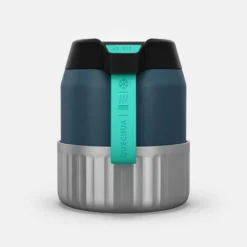 Quechua Boîte Alimentaire MH500 Isotherme Randonnée Inox 0,8L Bleu Avec Bol -Sportmania boite alimentaire mh500 isotherme randonnee inox 08l kaki avec bol 8