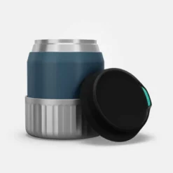 Quechua Boîte Alimentaire MH500 Isotherme Randonnée Inox 0,8L Bleu Avec Bol -Sportmania boite alimentaire mh500 isotherme randonnee inox 08l kaki avec bol 9