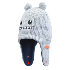 WEDZE Bonnet Bébé De Ski / Luge - WARM Gris Et Bleu -Sportmania bonnet bebe de ski slash luge warm gris et bleu 2