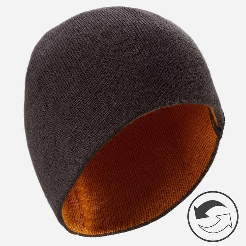 WEDZE BONNET DE SKI ENFANT - REVERSE - NOIR CAMEL 2 WEDZE BONNET DE SKI ENFANT - REVERSE - NOIR CAMEL – Image 2