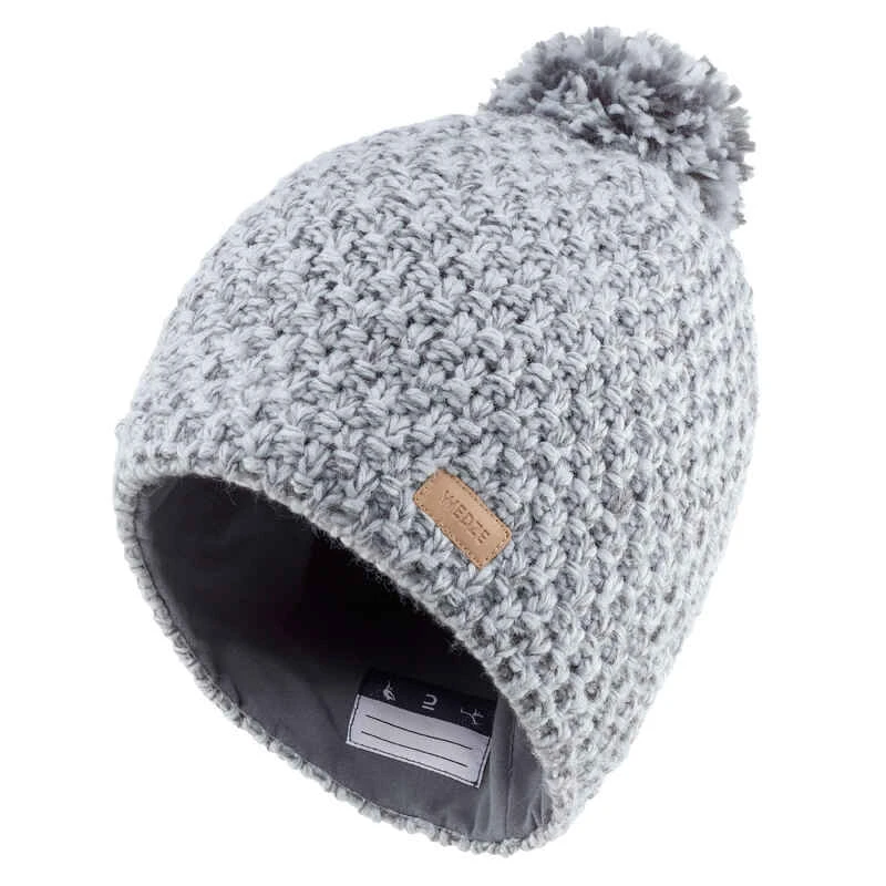 WEDZE BONNET DE SKI ENFANT - TIMELESS - GRIS CLAIR 3 WEDZE BONNET DE SKI ENFANT - TIMELESS - GRIS CLAIR – Image 3