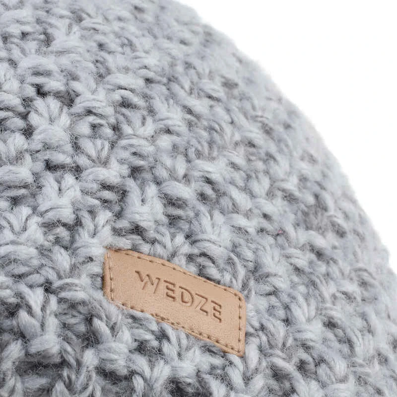 WEDZE BONNET DE SKI ENFANT - TIMELESS - GRIS CLAIR 4 WEDZE BONNET DE SKI ENFANT - TIMELESS - GRIS CLAIR – Image 4