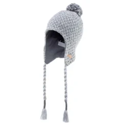 WEDZE BONNET DE SKI PÉRUVIEN ENFANT - TIMELESS - GRIS CLAIR -Sportmania bonnet de ski peruvien enfant timeless rose 2