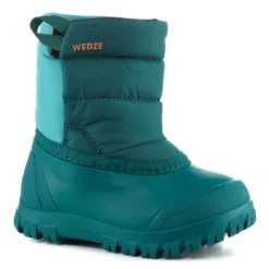 WEDZE Bottes De Neige Bébé, Après Ski Bébé WARM Turquoises