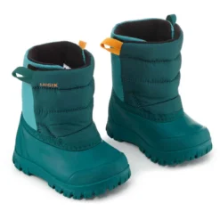 WEDZE Bottes De Neige Bébé, Après Ski Bébé WARM Turquoises -Sportmania bottes de neige bebe apres ski bebe warm turquoises 3