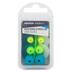 SET DE BOUCHON D'OREILLES DE NATATION - FORME SAPIN SILICONE - 3 TAILLES -Sportmania bouchons d oreilles natation forme sapin en silicone 3 tailles multicolores 4
