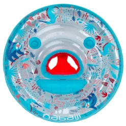 Bouée De Piscine Gonflable Avec Siège Et Poignées Bébé 7-15 Kg Transparente -Sportmania bouee de piscine gonflable avec siege et poignees bebe 7 15 kg transparente 2