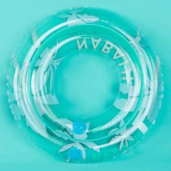Bouée Piscine Gonflable 65 Cm Transparente "Palmiers" Pour Enfants De 6-9 Ans -Sportmania bouee gonflable 65 cm transparente imprimee pour junior 6 9 ans 2