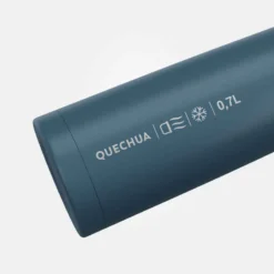 Quechua Bouteille Isotherme Randonnée Inox 0,7 Litre Bleu -Sportmania bouteille isotherme randonnee inox 07 litre metal 2