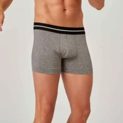 Boxer Fitness Droite Coton Majoritaire - 520 Gris