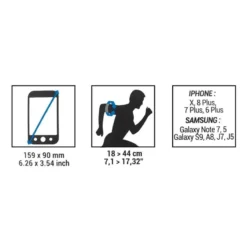 Kalenji BRASSARD GRAND SMARTPHONE RUNNING ROSE -Sportmania brassard grand smartphone running gris acier 3