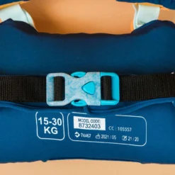 Brassards-Ceinture Piscine Evolutif TISWIM Enfant 15 à 30 Kg Bleu "Tigre" -Sportmania brassards ceinture de natation evolutif tiswim enfant rose imprime quotepandasquote 2