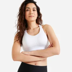 Brassière Fitness Maintien élevé 900 Blanche