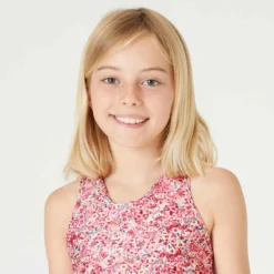 Brassière Respirante Fille - Rose Avec Imprimé -Sportmania brassiere respirante fille noire 2