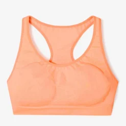 Kalenji BRASSIERE RUNNING BASIQUE MAINTIEN ELEVE -Sportmania brassiere running basique rose corail fluo 5