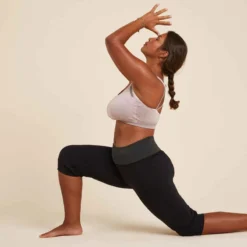 BRASSIERE YOGA DOUX SANS COUTURES ROSE PALE -Sportmania brassiere yoga doux sans coutures noir 2