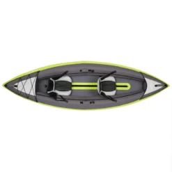 CANOE KAYAK GONFLABLE DE RANDONNEE 1/2 PLACES VERT -Sportmania canoe kayak gonflable de randonnee 1slash2 places vert 2