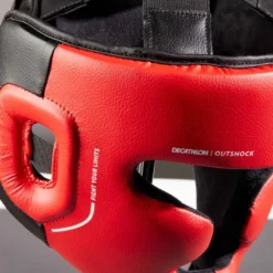 CASQUE INTÉGRAL DE BOXE ENFANT 500 ROUGE -Sportmania casque de boxe enfant integral 500 rouge 2
